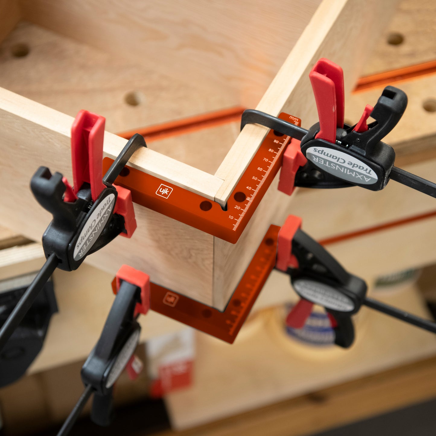 UJK Assembly Squares 100mm With Clamping Holes(2)