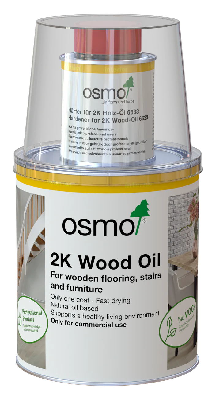 Osmo 2K Wood Oil Clear Matt 6100 (Rubio Monocoat Alternative)