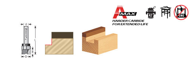 45460-S Amana Tool Carbide Tipped Flush Trim Plunge Bit