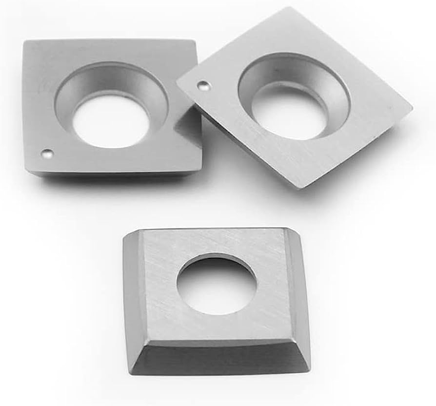 15x15x2.5mm - 100mm Radius Premium Carbide Cutter Inserts - Suit Shelix, Carbatec, Powermatic, Jet