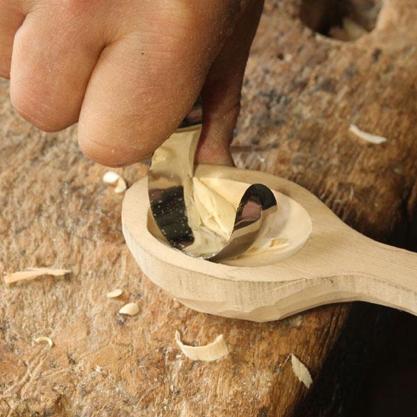 Narex PROFI Carving Knife For Spoon Making - Large Radius (Shallow)