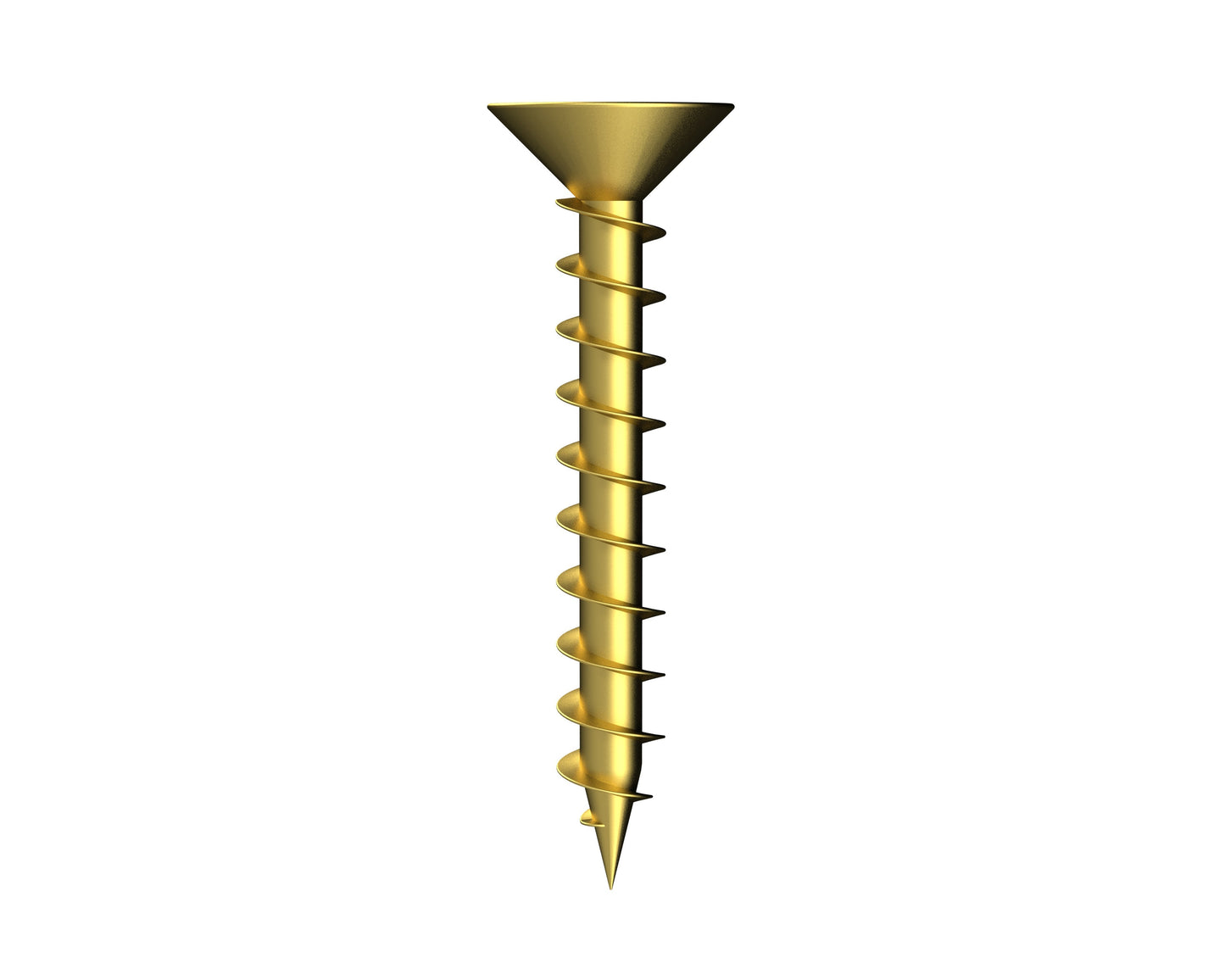 Bremick™ 8G Long Thread Hinge Screws Brass PH2