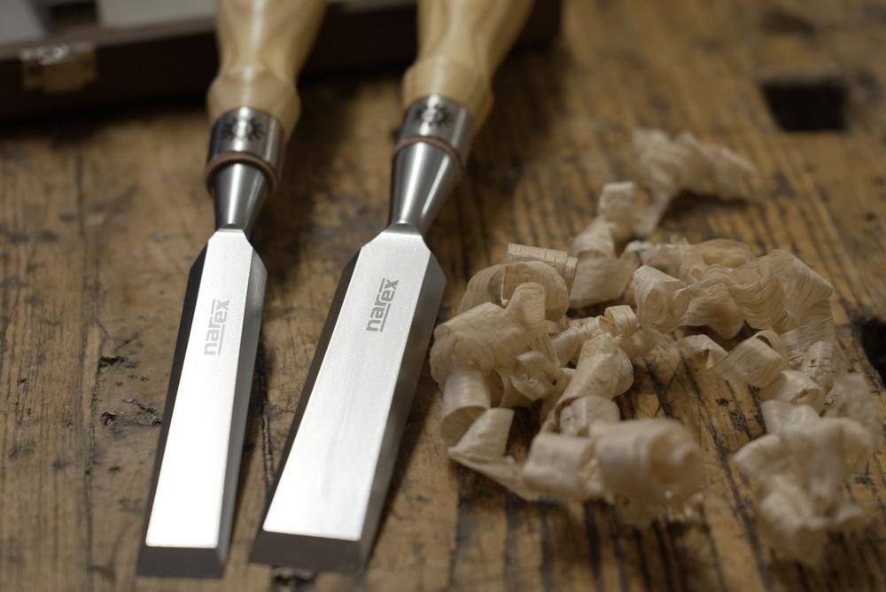 Narex Richter Cryogenic Bevelled Edge Cabinet Chisels - Set of 4