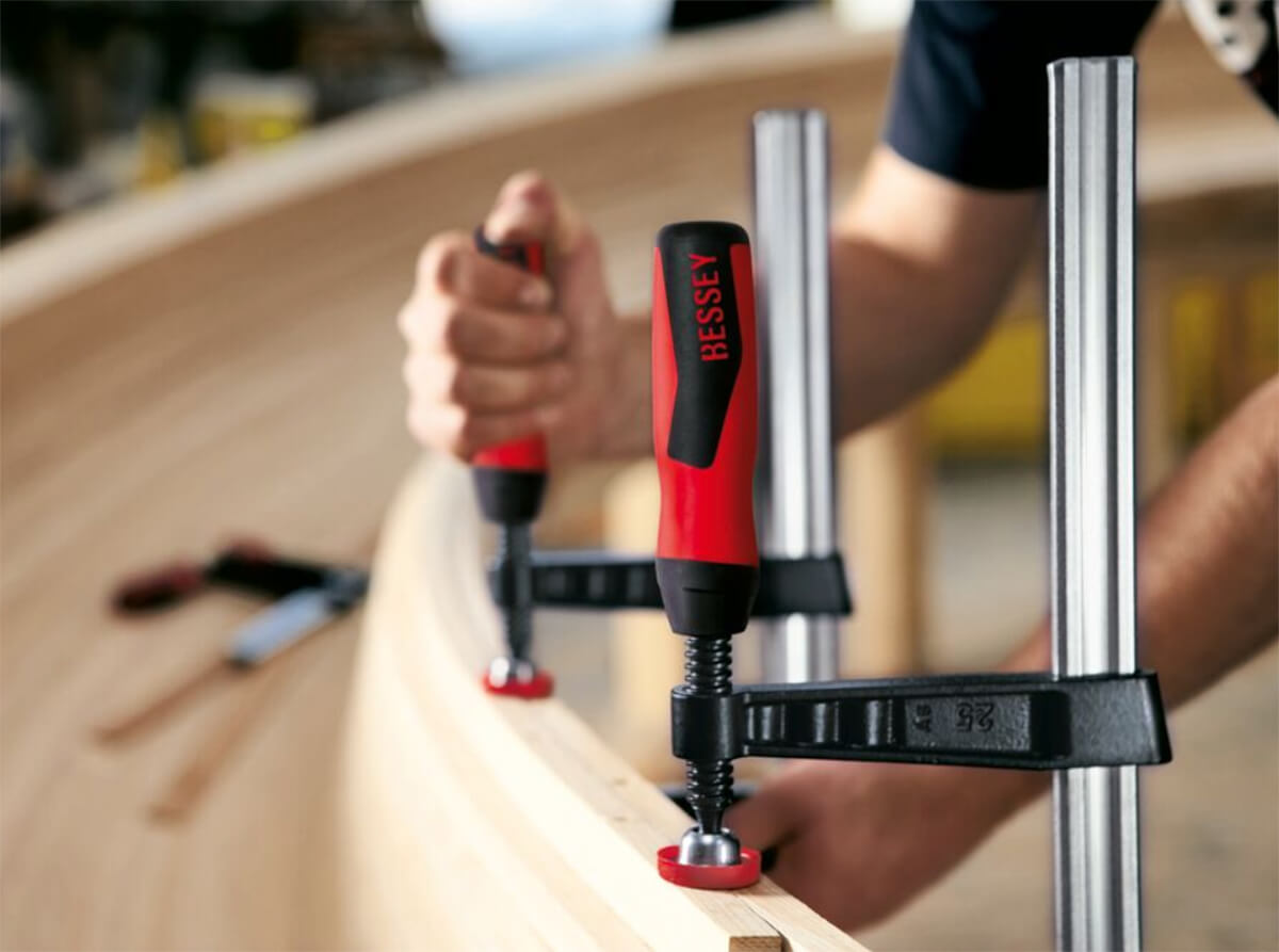 Bessey Quick Action F Clamp TG Series - Soft Handle