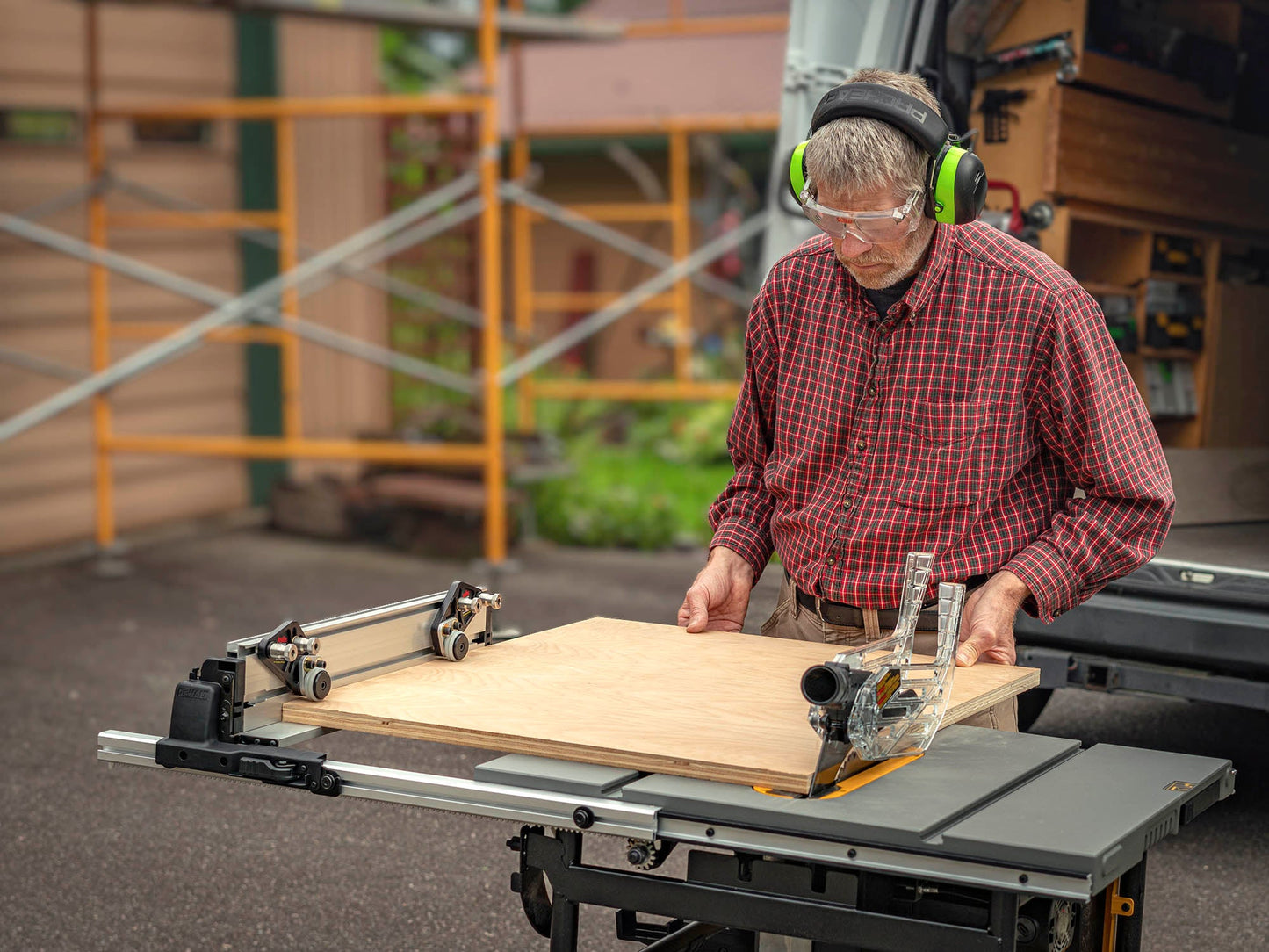 TSO Products Rip Fence with T-Slots for 250mm / 10" DEWALT Jobsite Table Saw (DWE7491-XE / DWE7491RS)