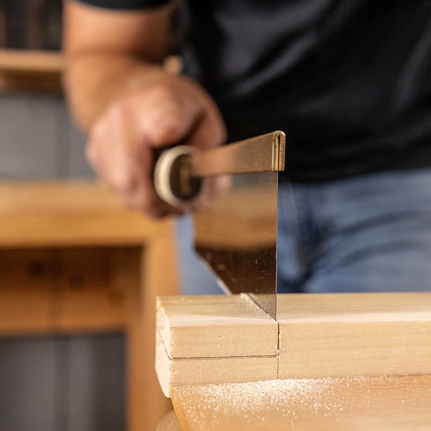 Temple Tool Co Japanese Dozuki Pull Saw | Ultra-Fine Crosscut | 180mm