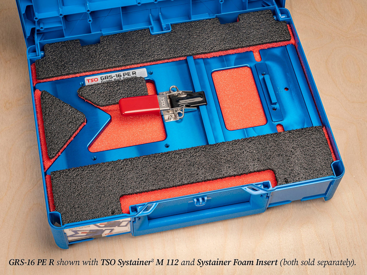 TSO Products GRS-16 PE R Guide Rail Square for AEG/RIDGID Track Saws