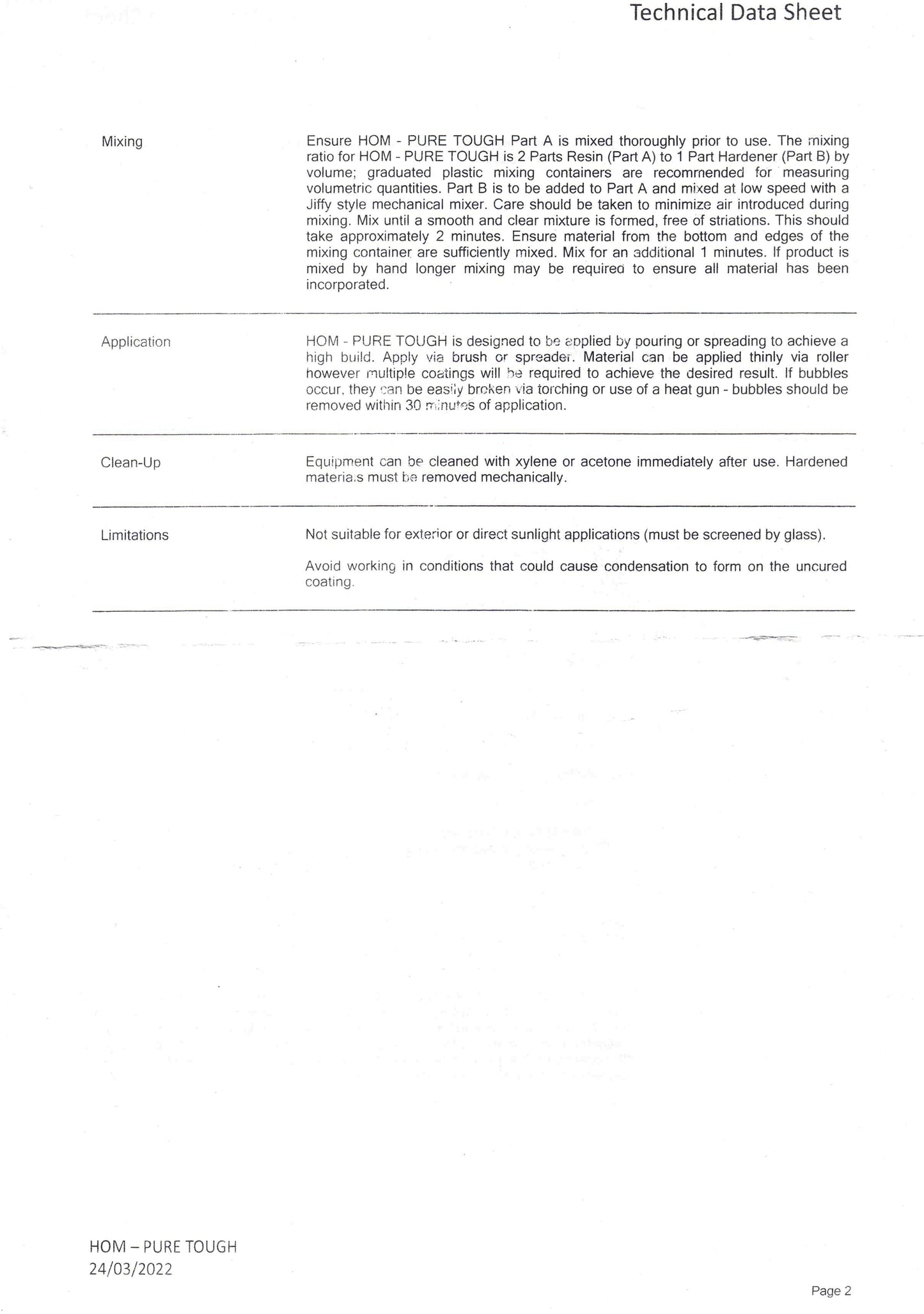 Pure Tough (Scratch and Heat Resistant Epoxy Coating) 1.5L | Health of Mind Art