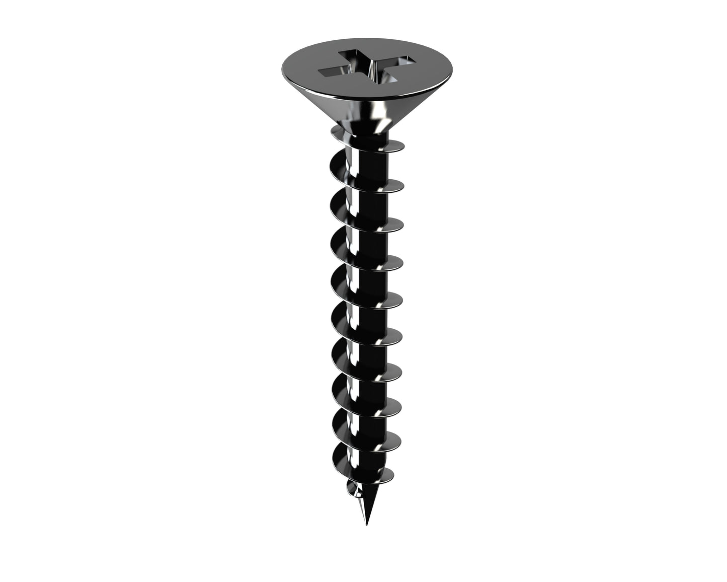 Bremick™ 10G Long Thread Hinge Screws Chrome PH2