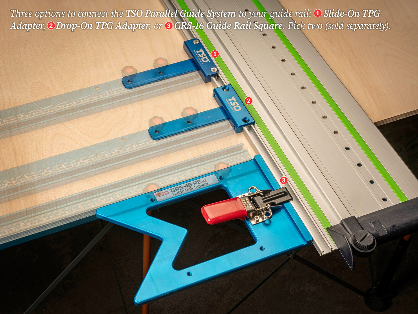 TSO Products 30"/762mm TPG Parallel Guide System - TPG-30 Set