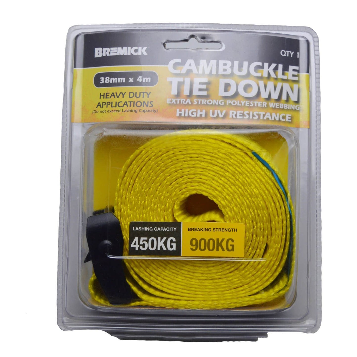 Cambuckle Tie Down 38mm x 4m - Single Bremick