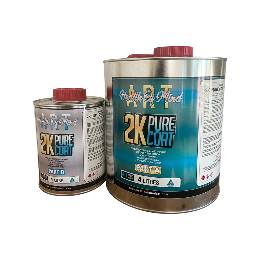 2K Pure Coat Acrylic Polyurethane (Food Safe) | Health of Mind Art