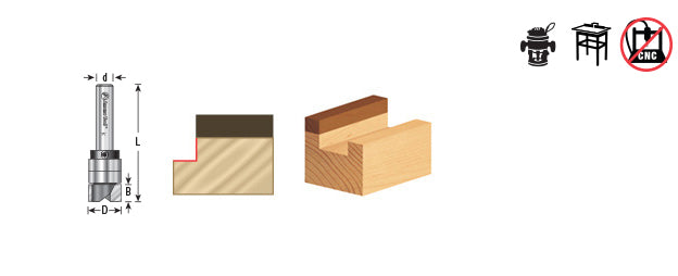 45475-S Amana Tool Carbide Tipped Flush Trim Plunge Bit