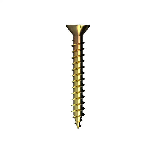 8G Chipboard Screws Yellow Zinc PH2 Bremick