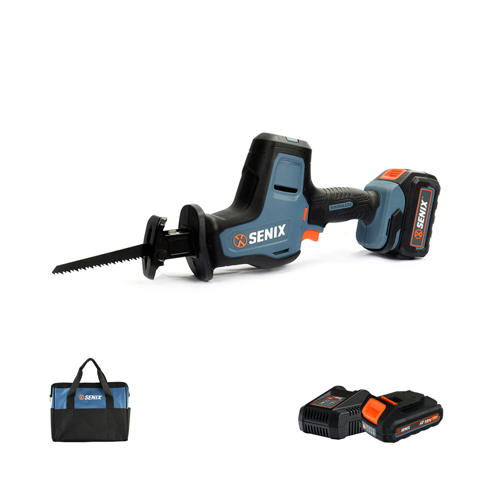 Senix X2 18V Brushless Compact Reciprocating Saw Kit