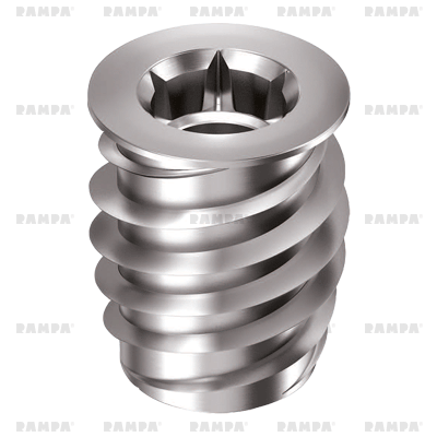 Rampa Steel M6 Threaded Inserts - SKD330 Flanged