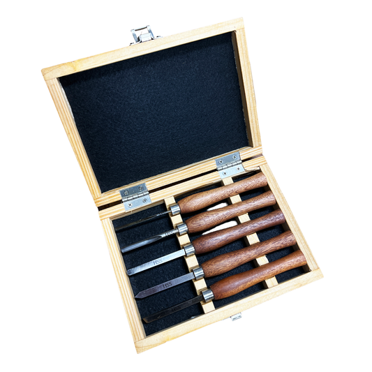 5 Piece HSS Miniature Woodturning Chisel Set 290105 by Soba