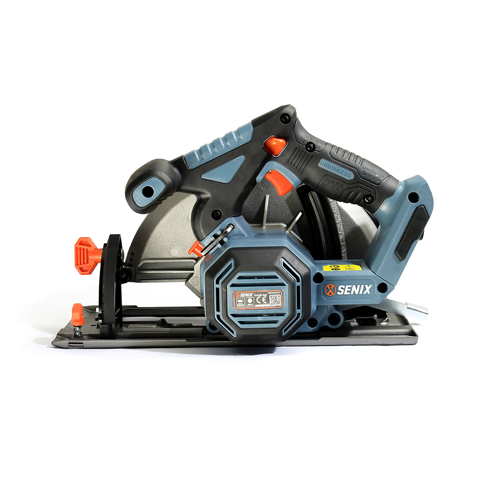 Senix X2 18V Brushless 184mm Circular Saw with Dust Extraction Guard Skin