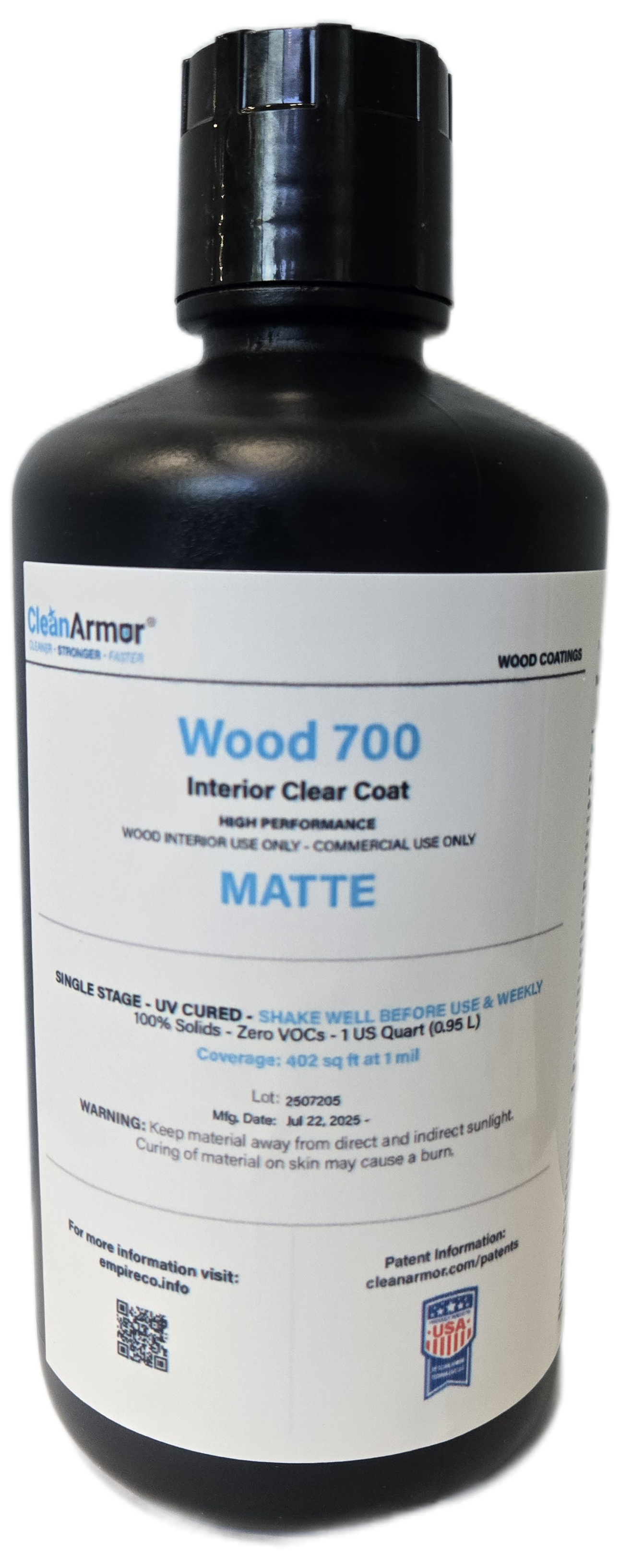 Clean Armor 700 Interior Clear Coat | Matt