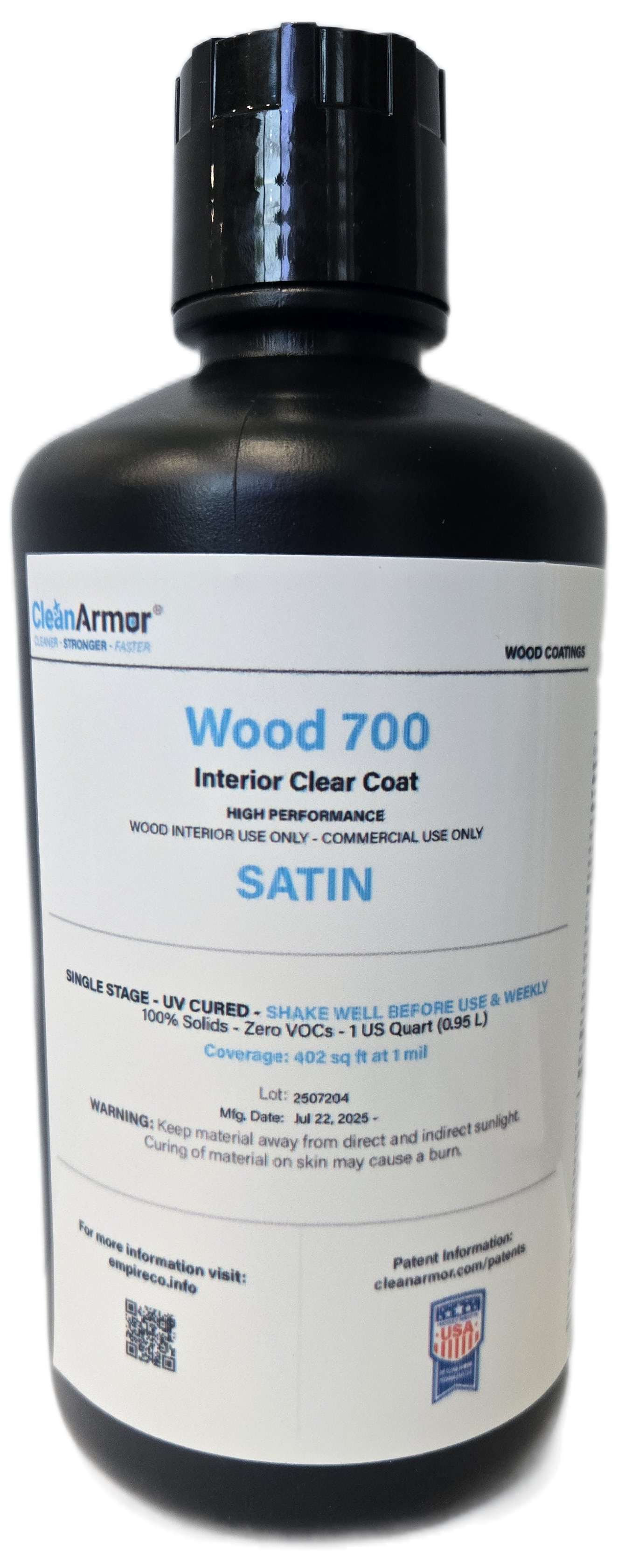 Clean Armor 700 Interior Clear Coat | Satin