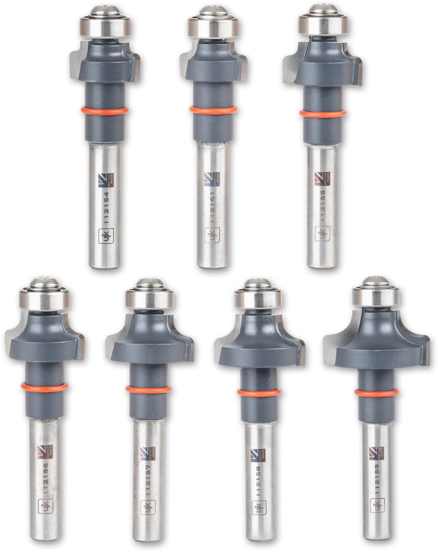 UJK Round Over Router Bit Set - 1/4" Shank