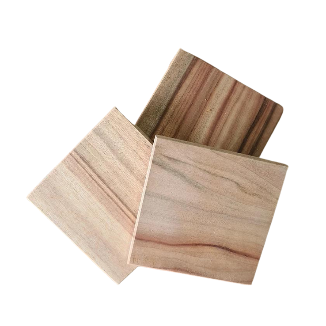 Square Coasters - Camphor Laurel Timber Resin Art Board/Blank