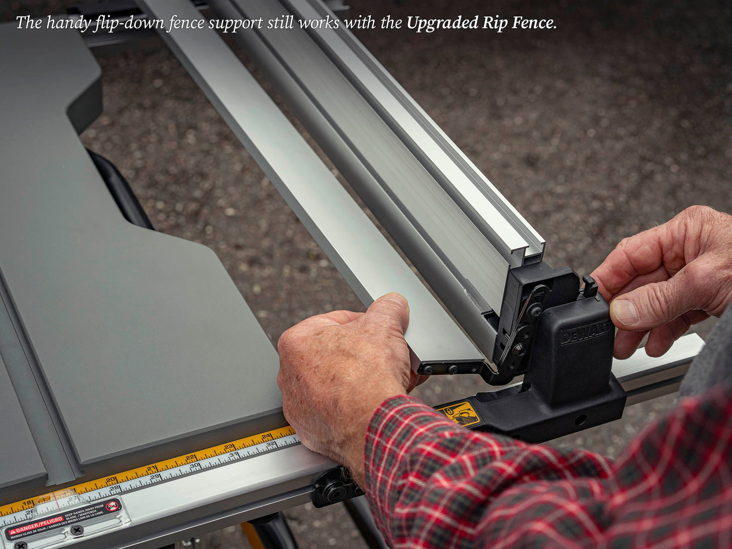 TSO Products Rip Fence with T-Slots for 250mm / 10" DEWALT Jobsite Table Saw (DWE7491-XE / DWE7491RS)