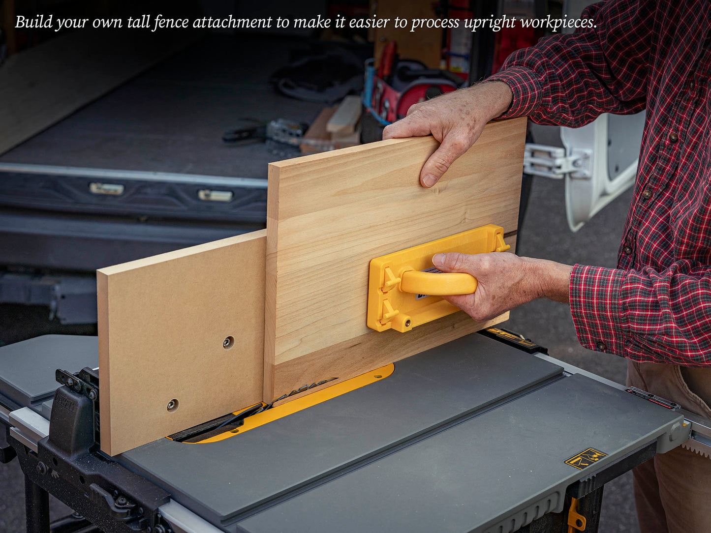 TSO Products Rip Fence with T-Slots for 250mm / 10" DEWALT Jobsite Table Saw (DWE7491-XE / DWE7491RS)