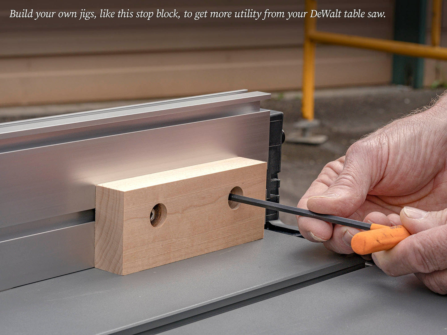 TSO Products Rip Fence with T-Slots for 250mm / 10" DEWALT Jobsite Table Saw (DWE7491-XE / DWE7491RS)