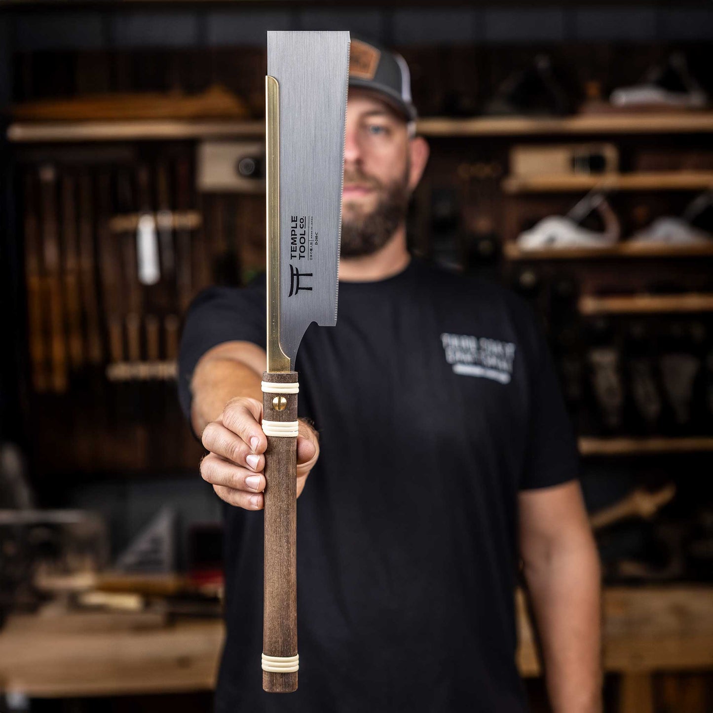 Temple Tool Co Japanese Dozuki Pull Saw | Fine Crosscut | 240mm