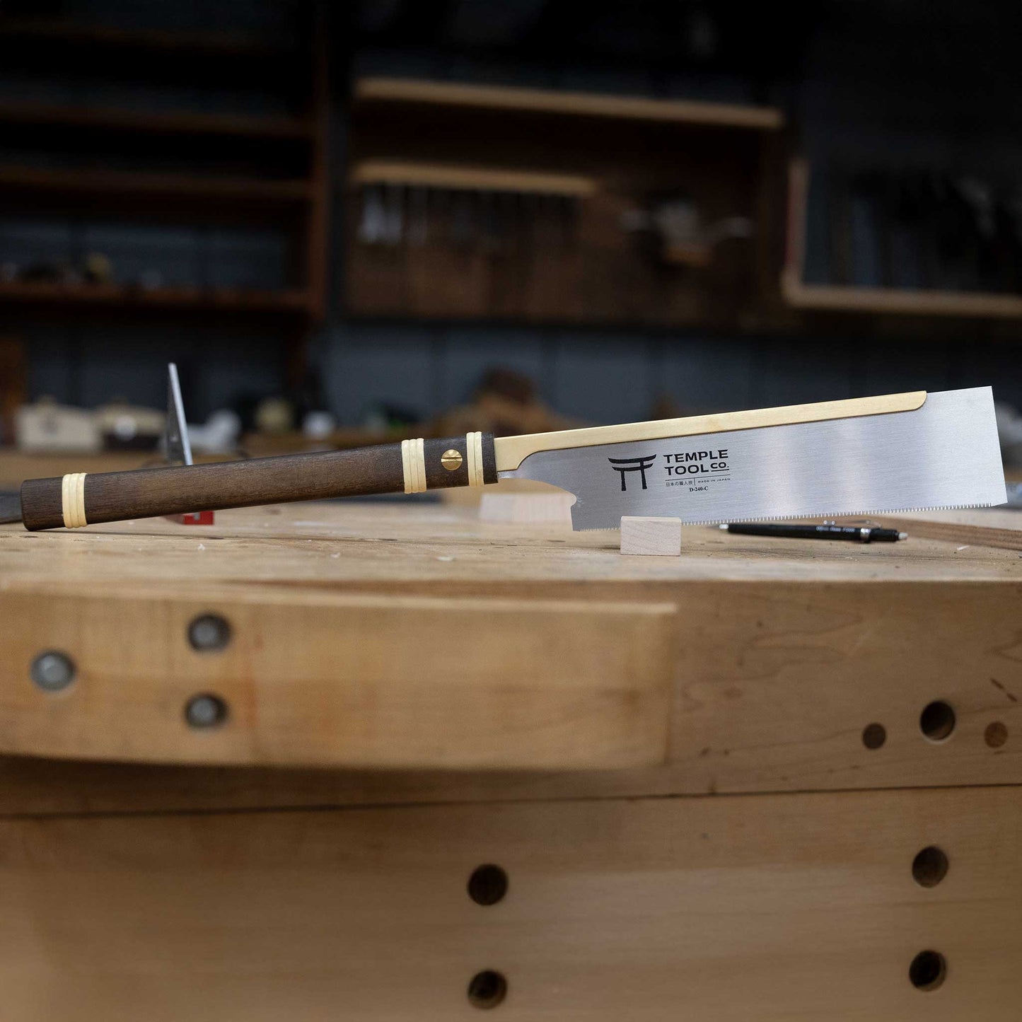 Temple Tool Co Japanese Dozuki Pull Saw | Fine Crosscut | 240mm