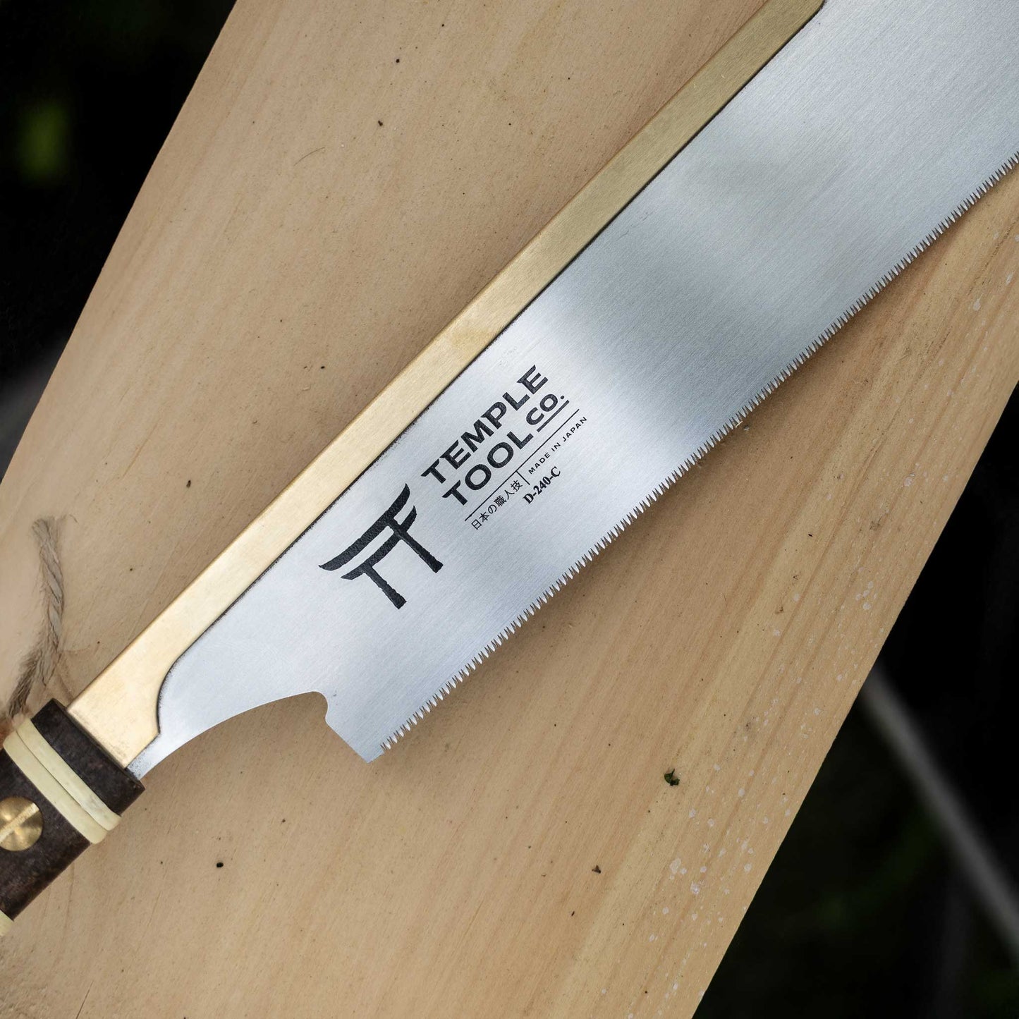 Temple Tool Co Japanese Dozuki Pull Saw | Fine Crosscut | 240mm