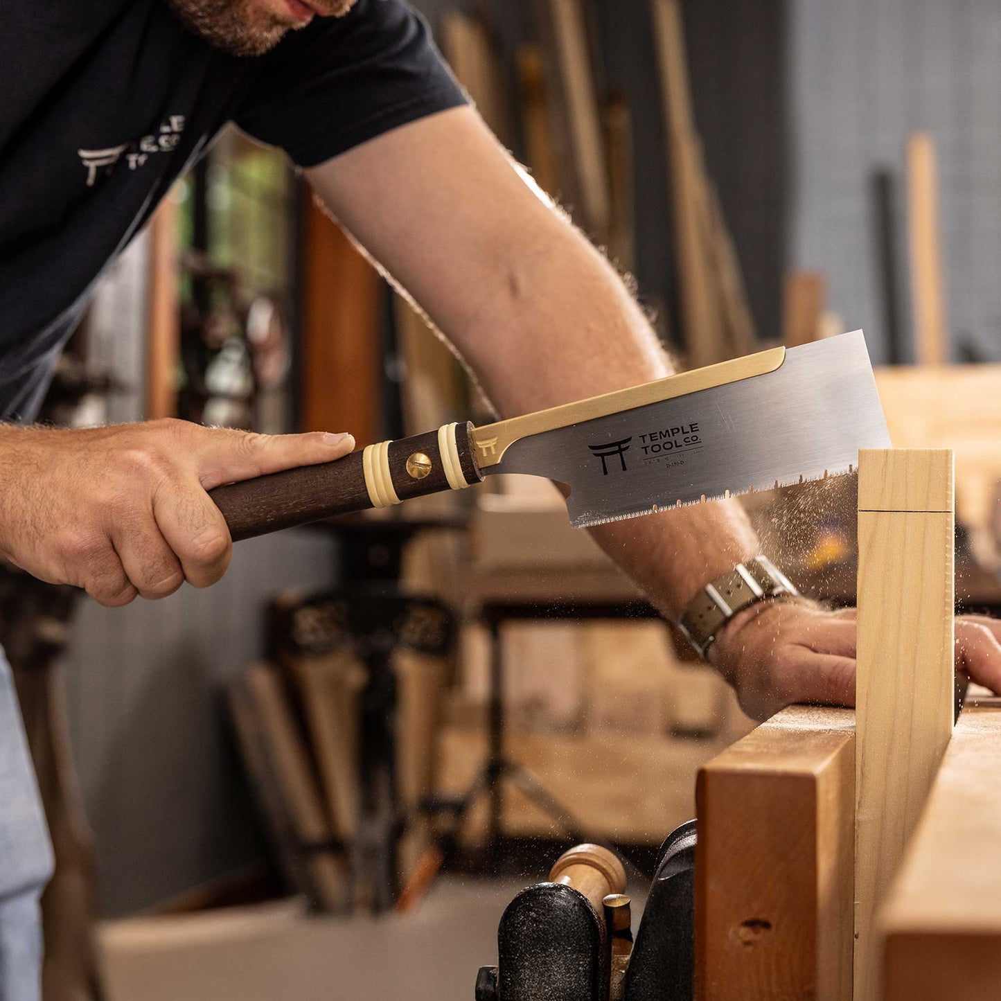 Temple Tool Co Japanese Dozuki Pull Saw | Fine Universal-Cut | 150mm