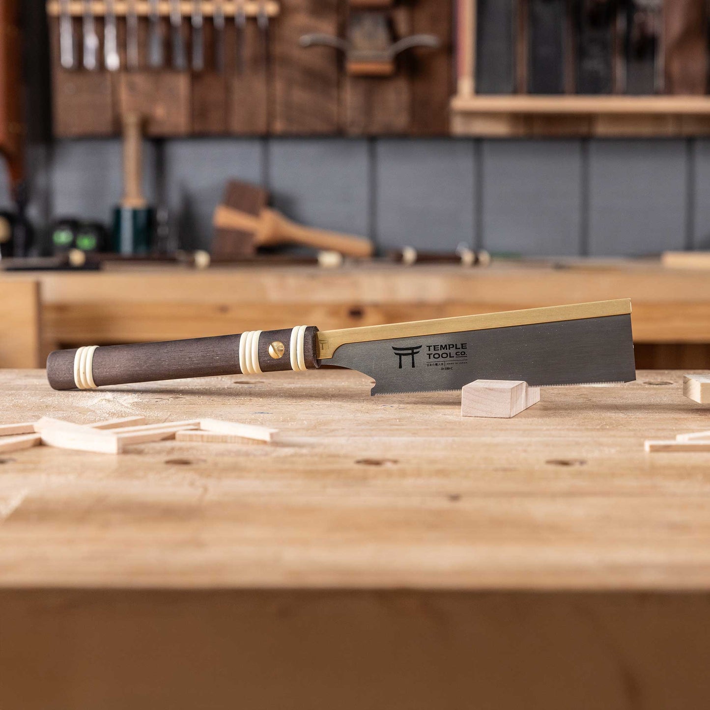 Temple Tool Co Japanese Dozuki Pull Saw | Ultra-Fine Crosscut | 180mm