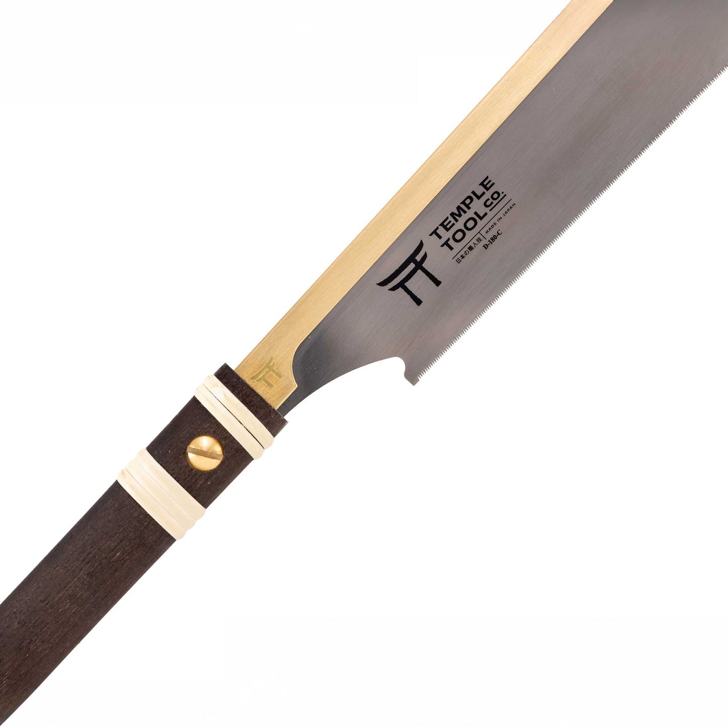 Temple Tool Co Japanese Dozuki Pull Saw | Ultra-Fine Crosscut | 180mm