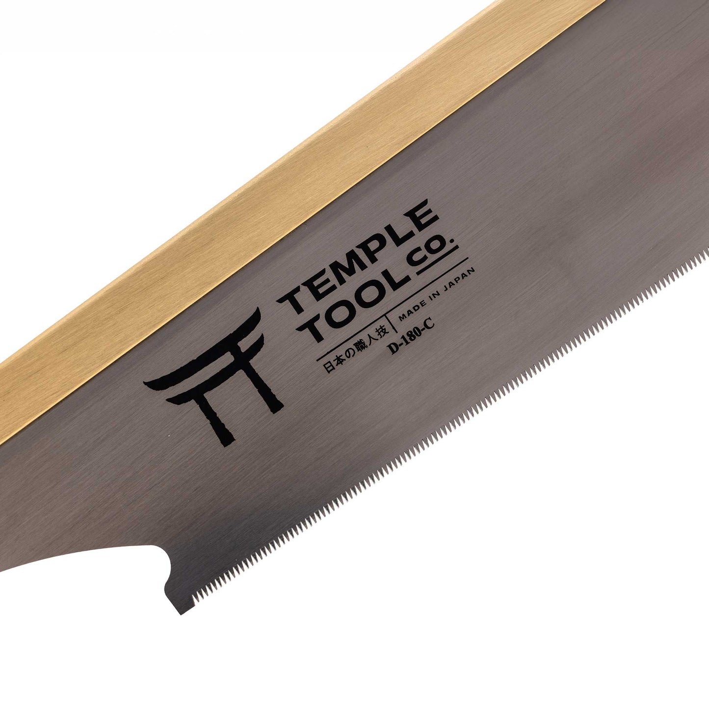Temple Tool Co Japanese Dozuki Pull Saw | Ultra-Fine Crosscut | 180mm