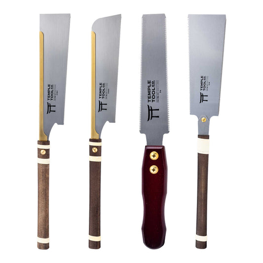 Temple Tool Co Essential Woodworking 4-Japanese Saw Bundle