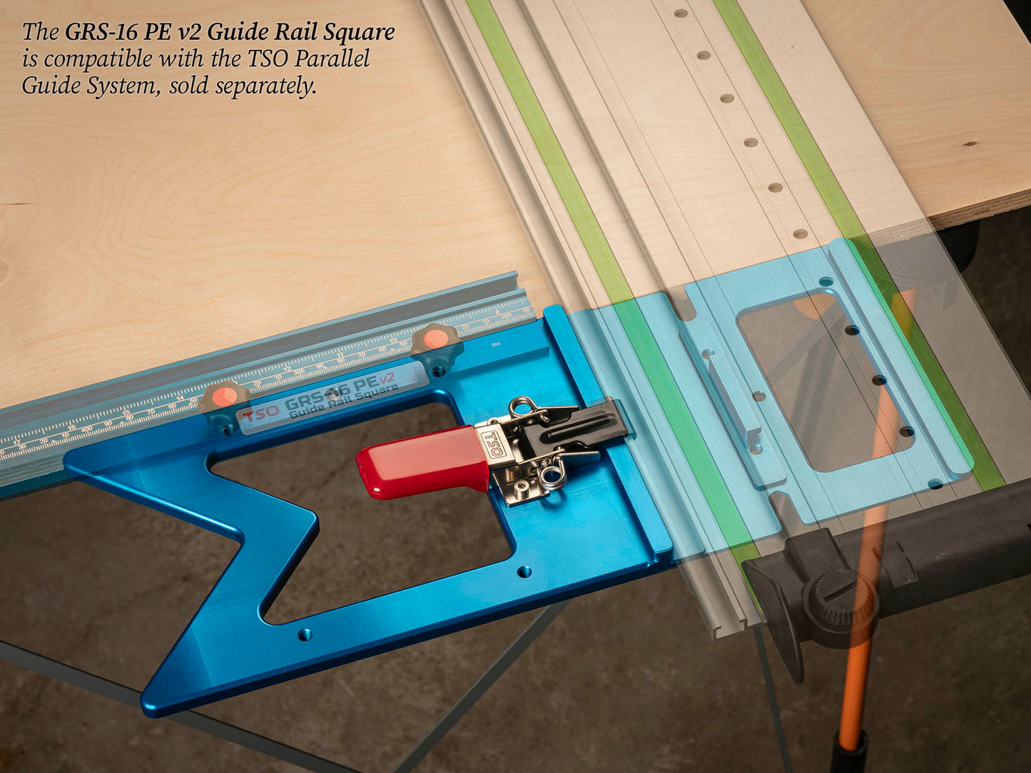 TSO Products GRS-16 PE v2 Guide Rail Square