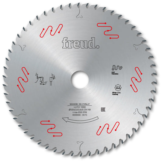 Freud Industrial Thin Kerf General Purpose Circular Saw Blade - 250mm Diameter - 30 Tooth - 30mm Bore - LU1H 1500