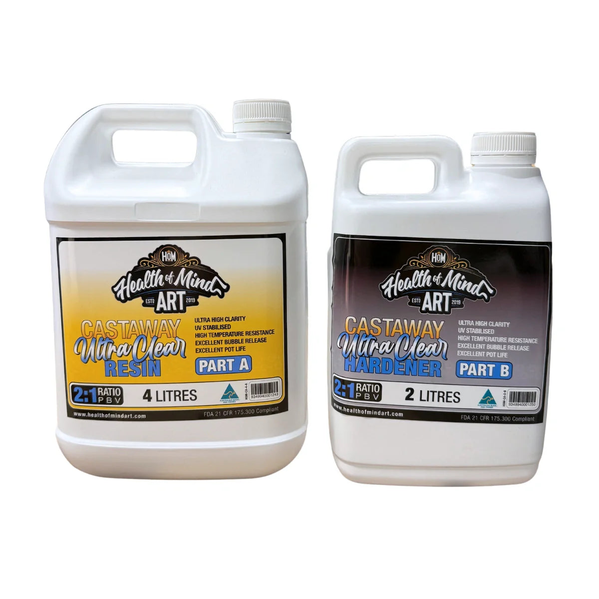 Cast Away Ultra Clear Resin 6L | Health of Mind