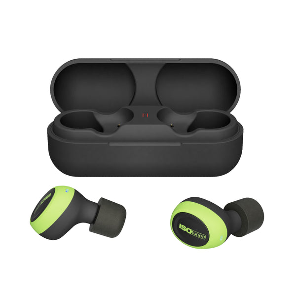 ISOtunes FREE 2.0 True Wireless Bluetooth Earbuds - Safety Green