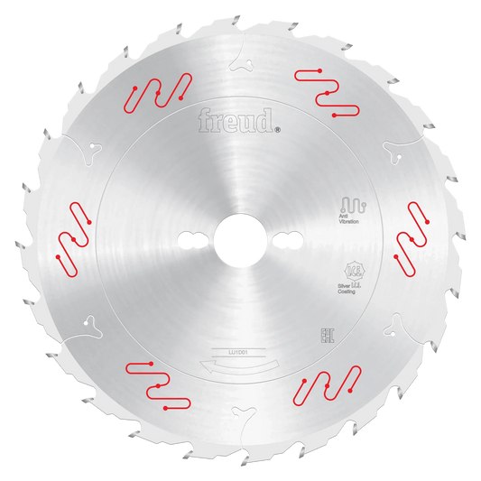Freud Industrial Rip Cut Circular Saw Blade - 250mm Diameter - 24 Tooth - 30mm Bore - LU1D 0100