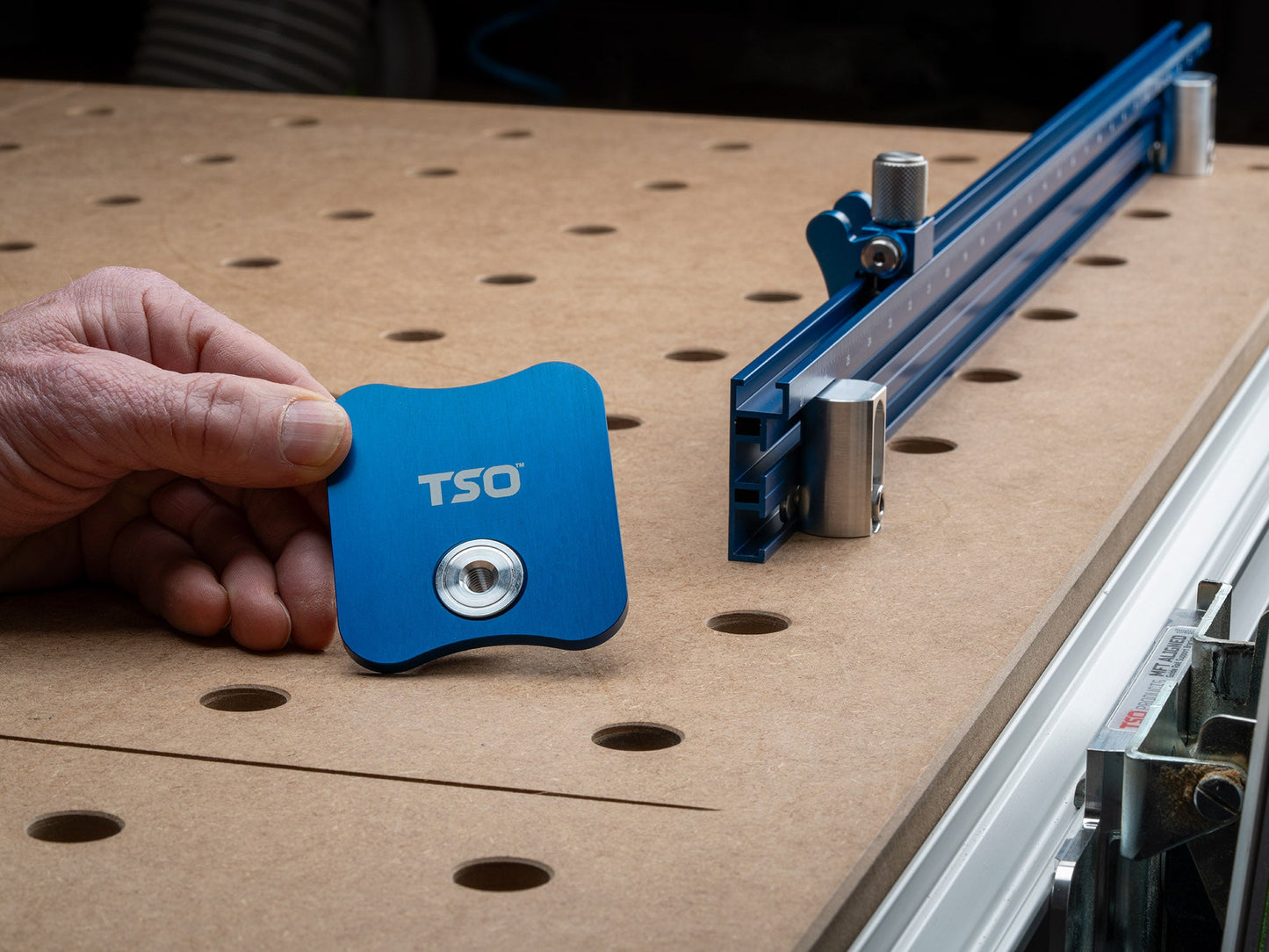 TSO Products 1200mm Multifunction Workbench Fence & Stop Set