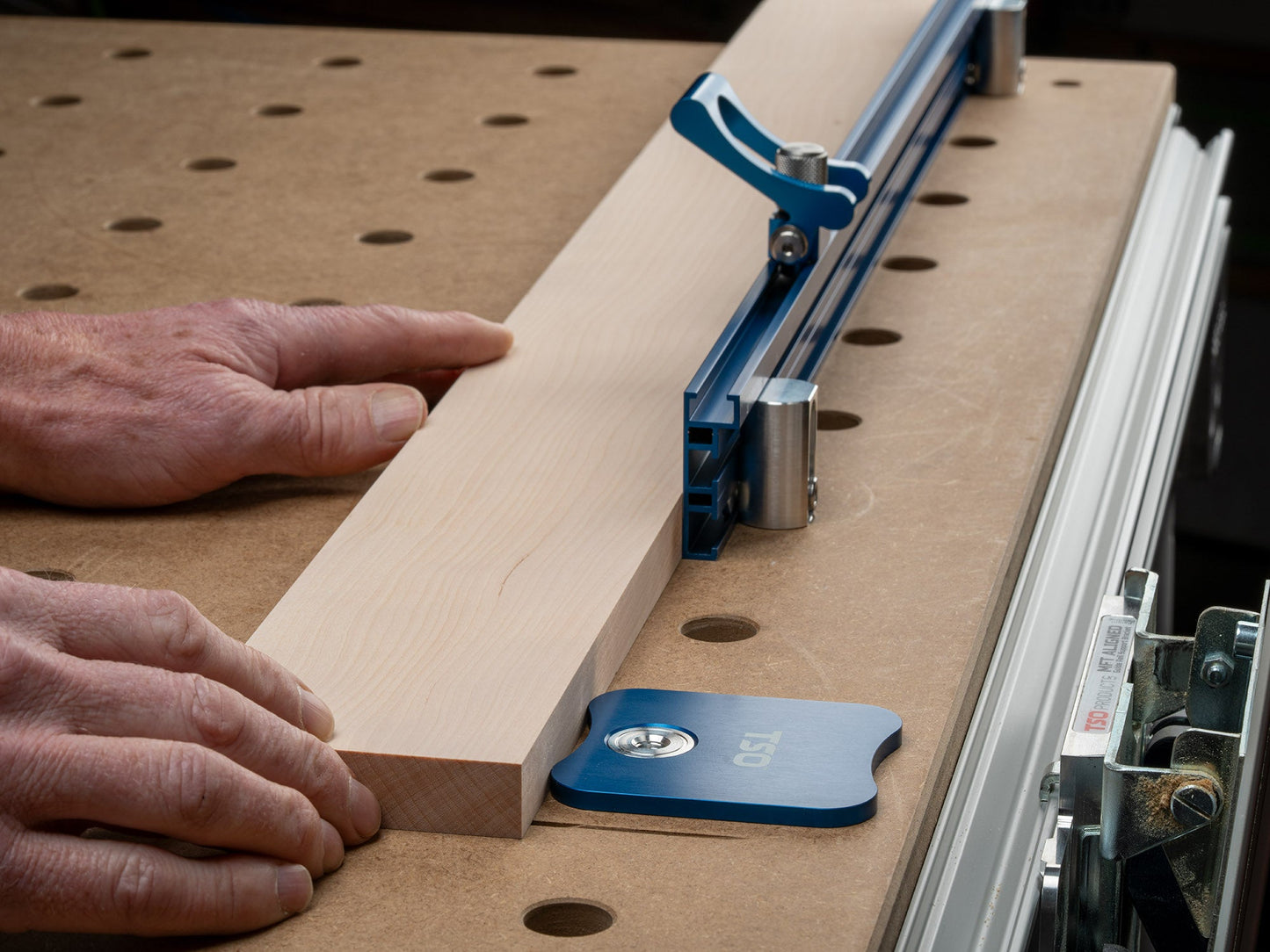 TSO Products 900mm Multifunction Workbench Fence & Stop Set