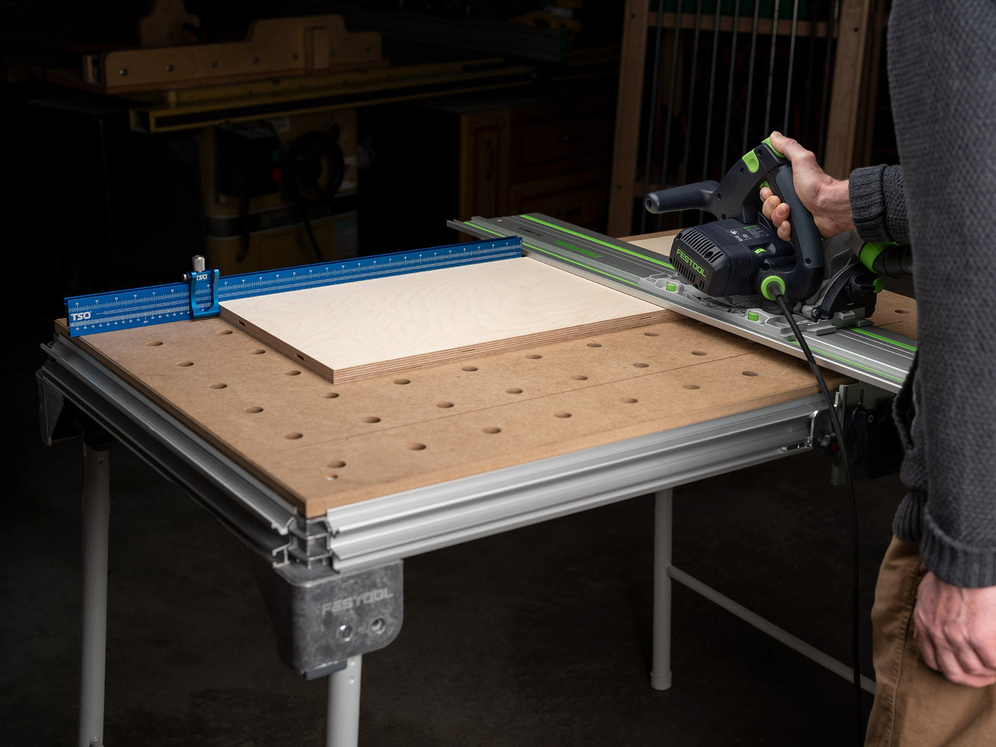 TSO Products 900mm Multifunction Workbench Fence & Stop Set