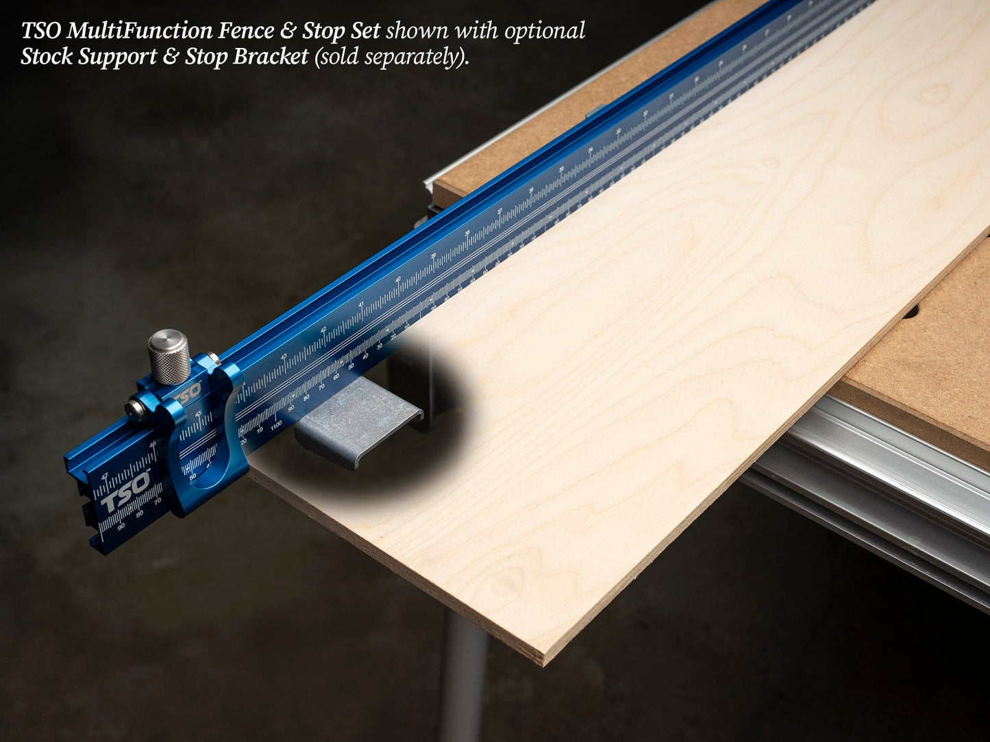 TSO Products 900mm Multifunction Workbench Fence & Stop Set