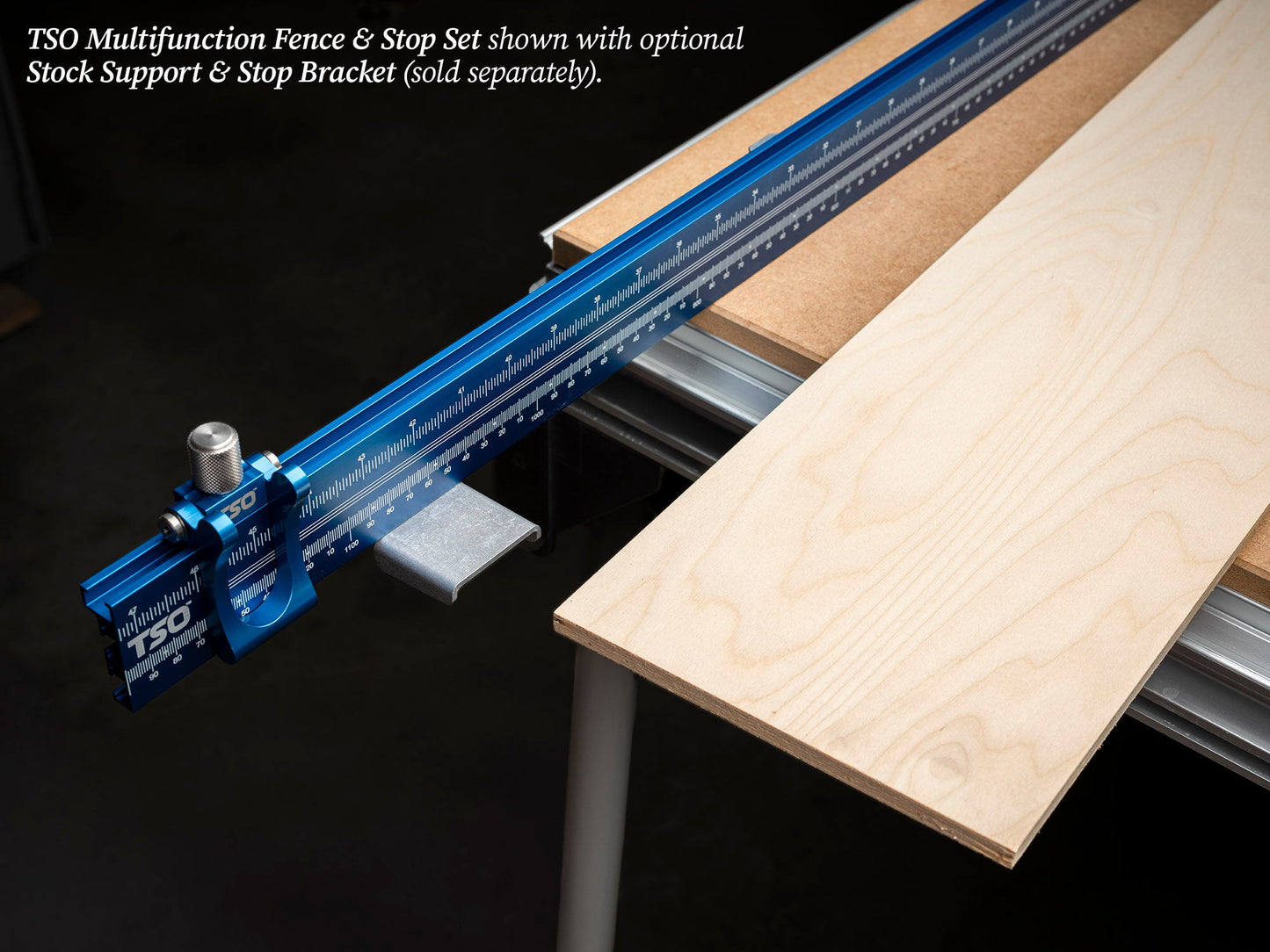 TSO Products 900mm Multifunction Workbench Fence & Stop Set