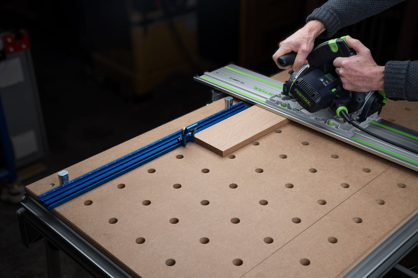 TSO Products 1200mm Multifunction Workbench Fence & Stop Set