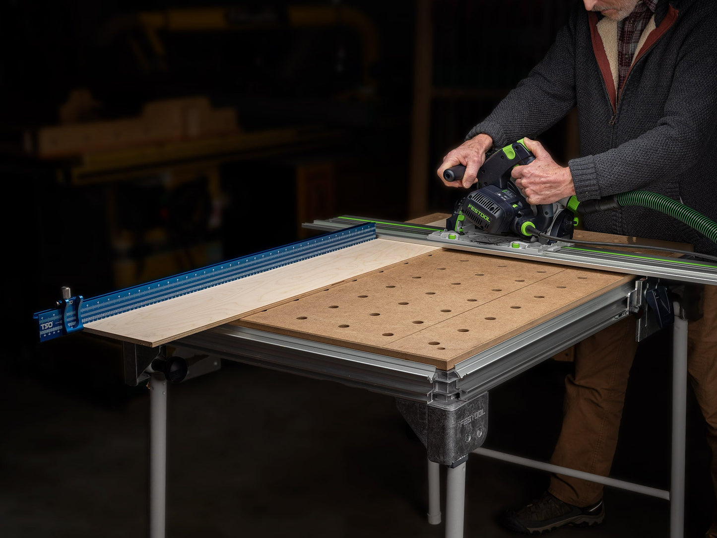 TSO Products 1200mm Multifunction Workbench Fence & Stop Set