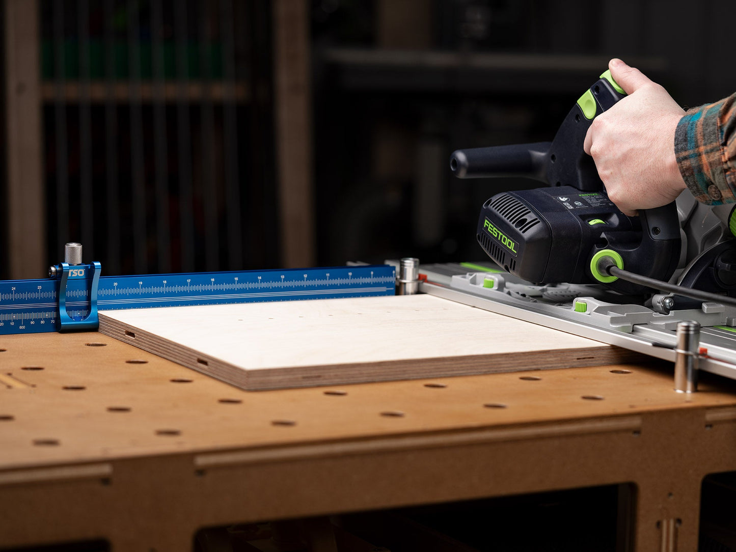 TSO Products 900mm Multifunction Workbench Fence & Stop Set